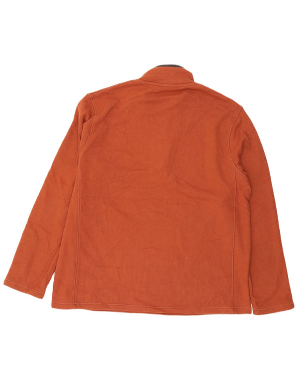 Mountain Warehouse Herren-Sweatshirt mit Reißverschluss am Hals, XL, braune Baumwolle