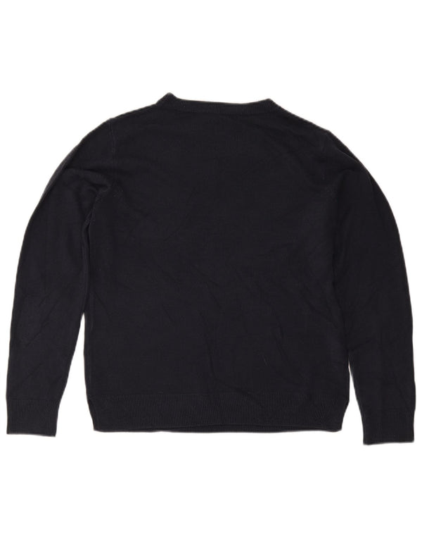 Marks & Spencer Damen-Pullover mit Rundhalsausschnitt, Gr. 12, mittleres Marineblau