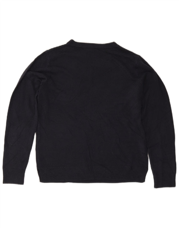 Marks & Spencer Damen-Pullover mit Rundhalsausschnitt, Gr. 12, mittleres Marineblau