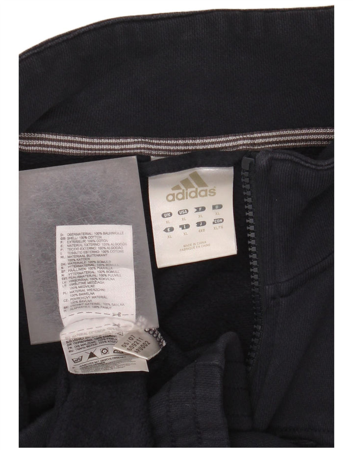 Adidas Herren Trainingsanzug Top Jacke XL Marineblau Baumwolle