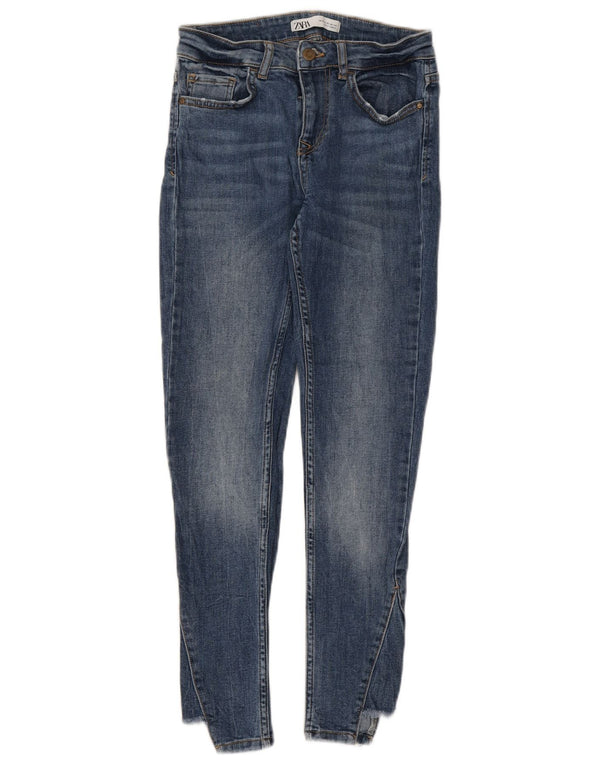 Zara Damen Skinny Jeans EU 34 2XS W24 L26 Blau