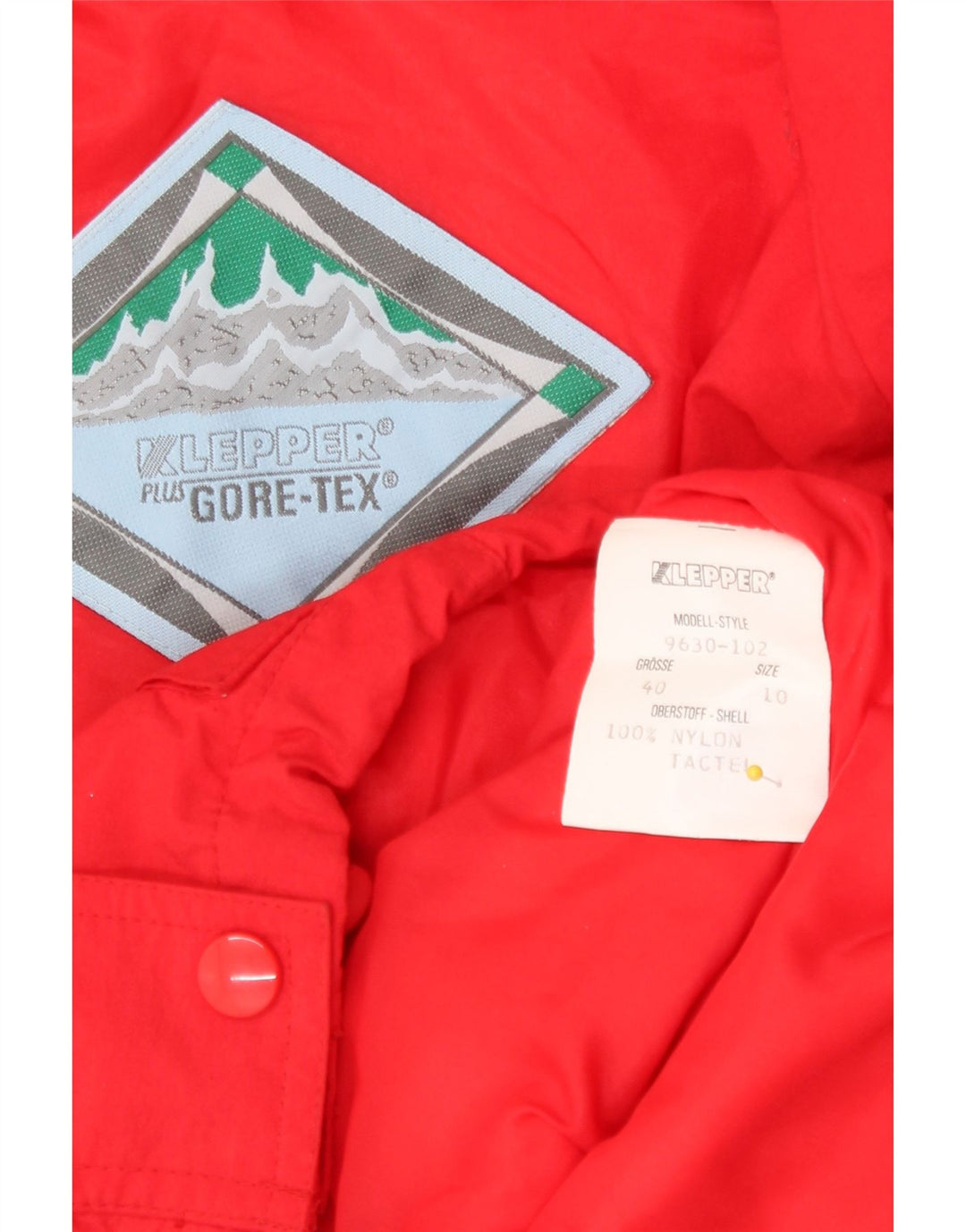 Klepper Damen Gore-Tex Hooded Windjacke EU 40 Mittelrot