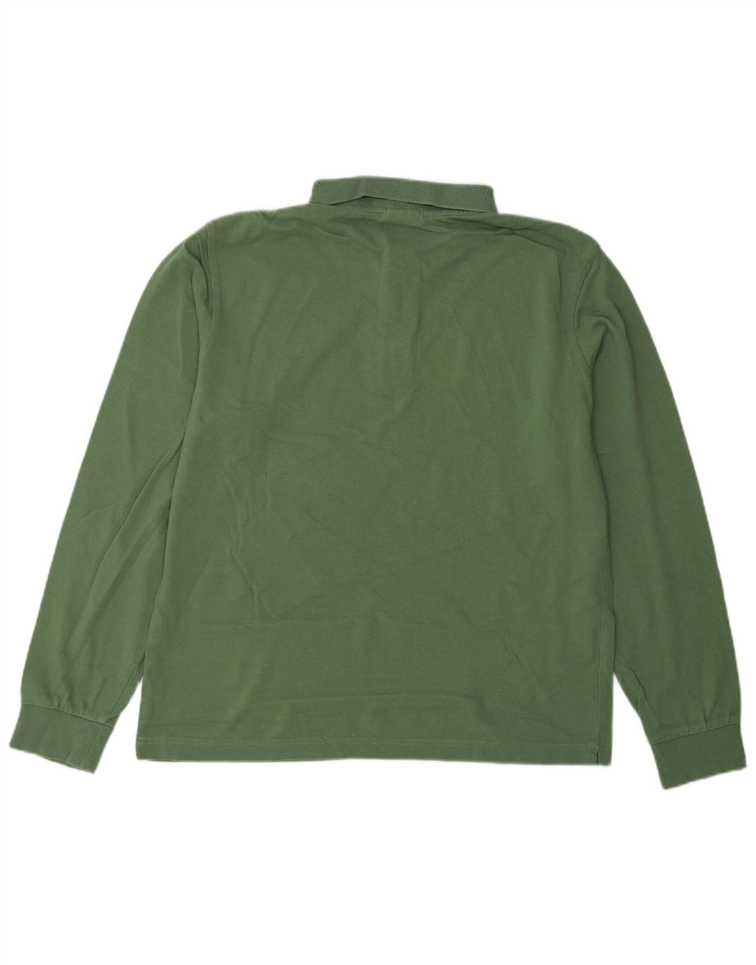 CONTE OF FLORENCE Herren-Langarm-Poloshirt mit normaler Passform, Mittelgrün