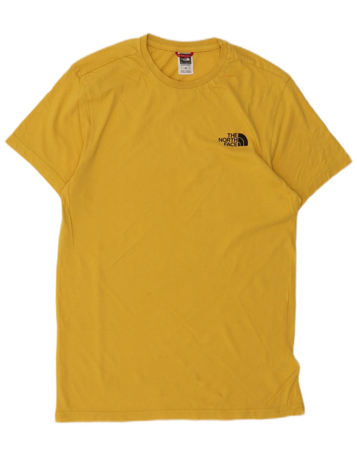 The North Face Herren T-Shirt Top Small Gelb Baumwolle
