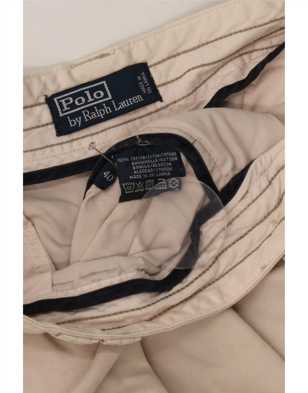 Ralph Lauren Herren Cargoshorts W40 XL Beige Baumwolle