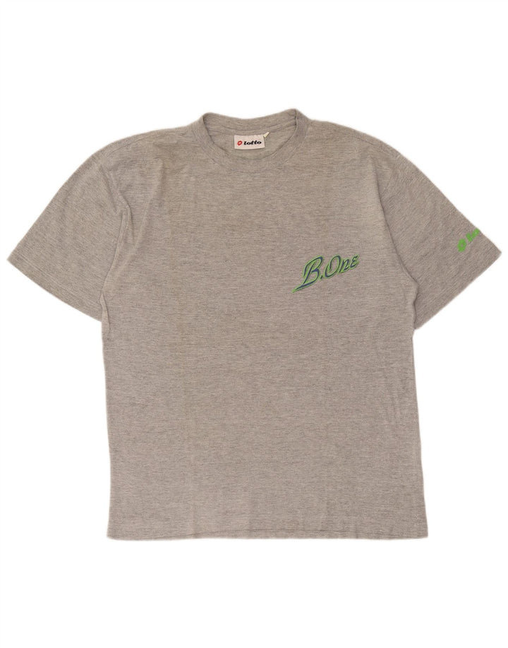 Lotto Herren-T-Shirt mit Grafik, mittelgraue Baumwolle