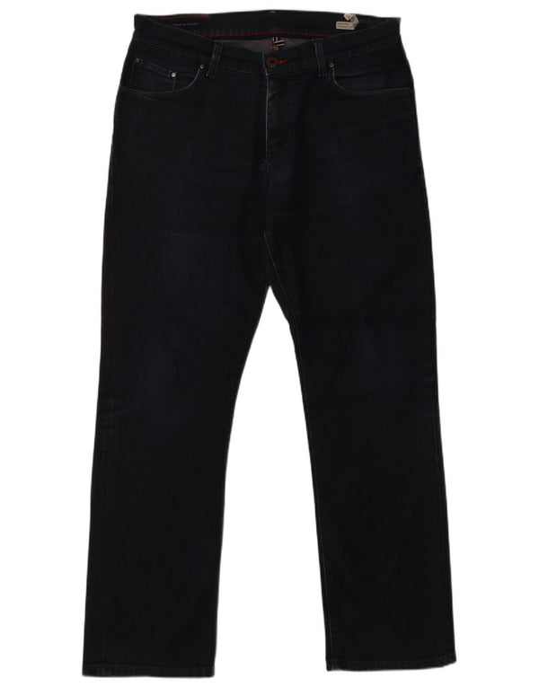 Tommy Hilfiger Damen Mercer Straight Jeans W34 L32 Marineblau Baumwolle