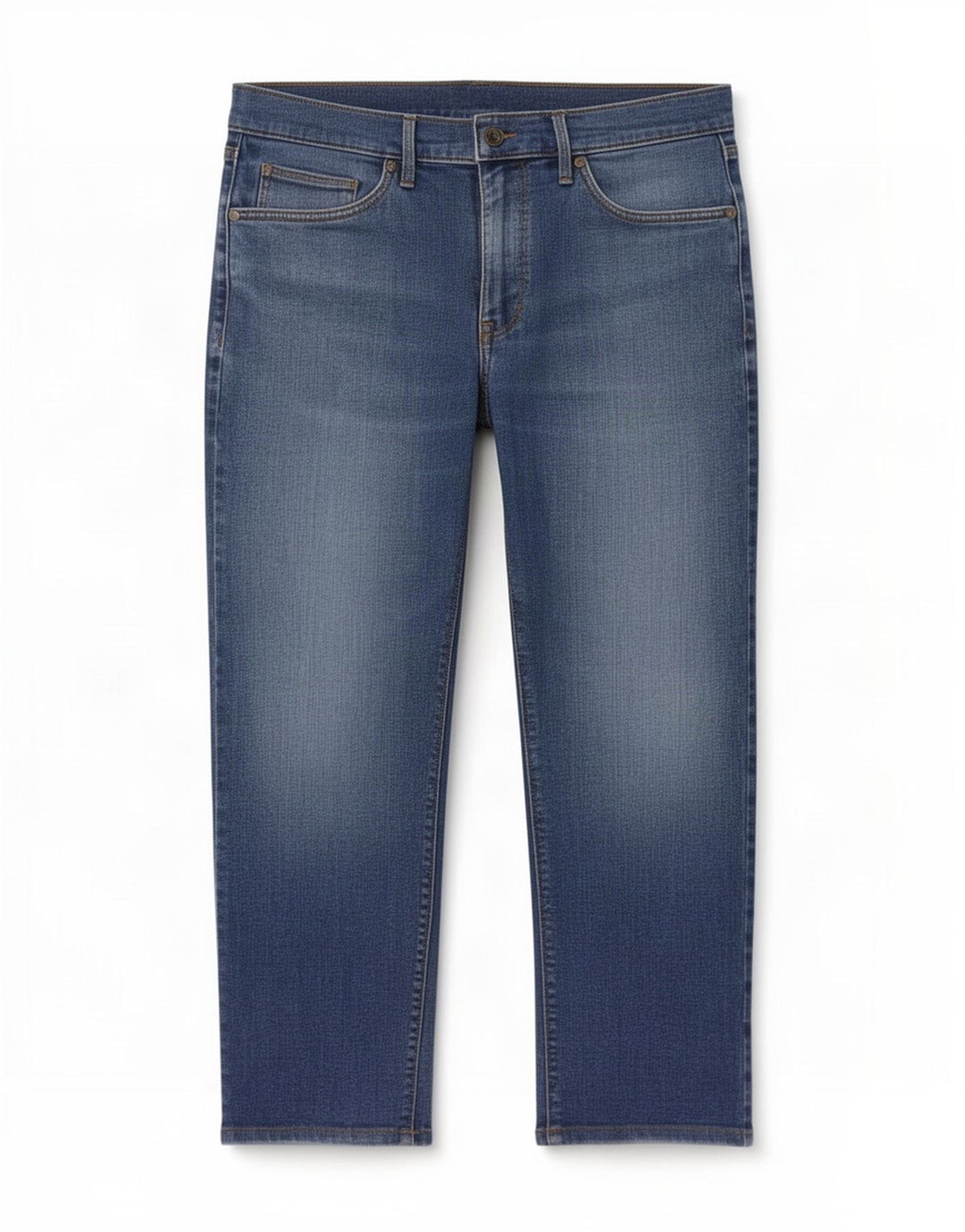 Marks & Spencer Herren Straight Jeans W32 L25 Blaue Baumwolle
