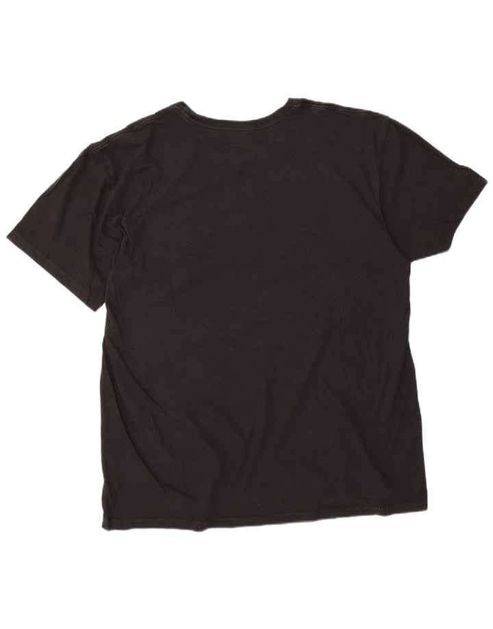CALVIN KLEIN Herren T-Shirt Top XL Schwarz Baumwolle