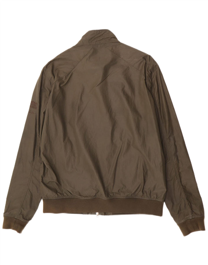 Barbour Herren Motorrad Bomberjacke UK 42 XL Khaki Polyamid