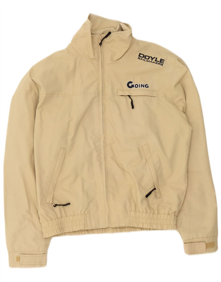 Herren Sailmakers Graphic Bomberjacke UK 34 XS Beige Polyamid