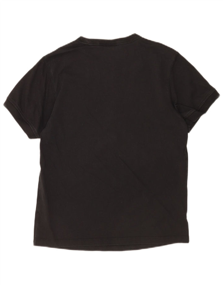 Adidas Damen T-Shirt Top UK 12 Medium Schwarz