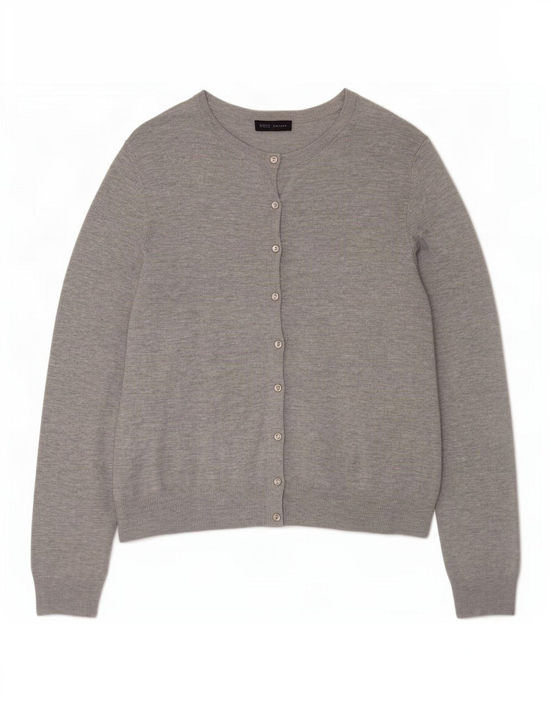 Marks & Spencer Damen-Cardigan-Pullover UK 14 Große grau gefleckte Viskose