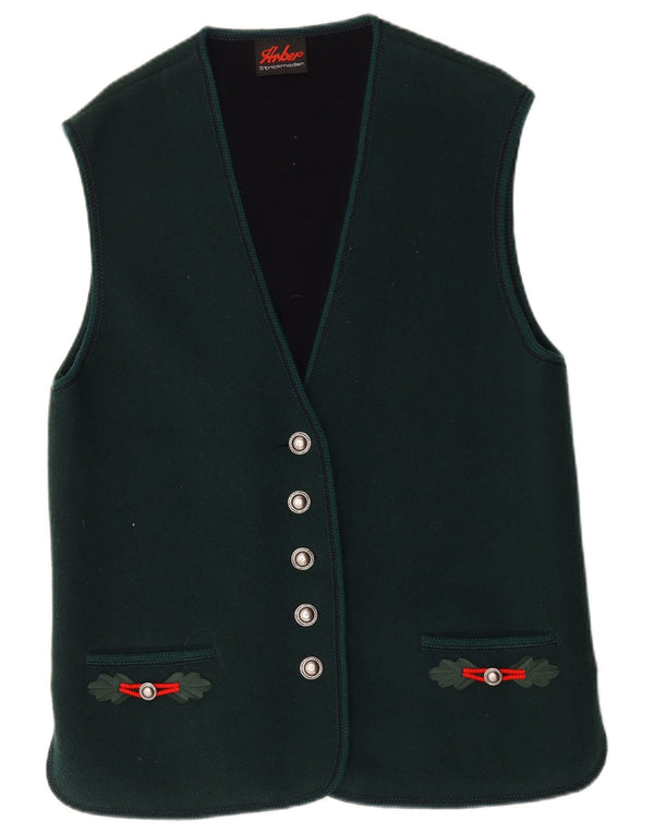 Arber Strickmoden Damen Weste UK 18 XL Grüne Wolle