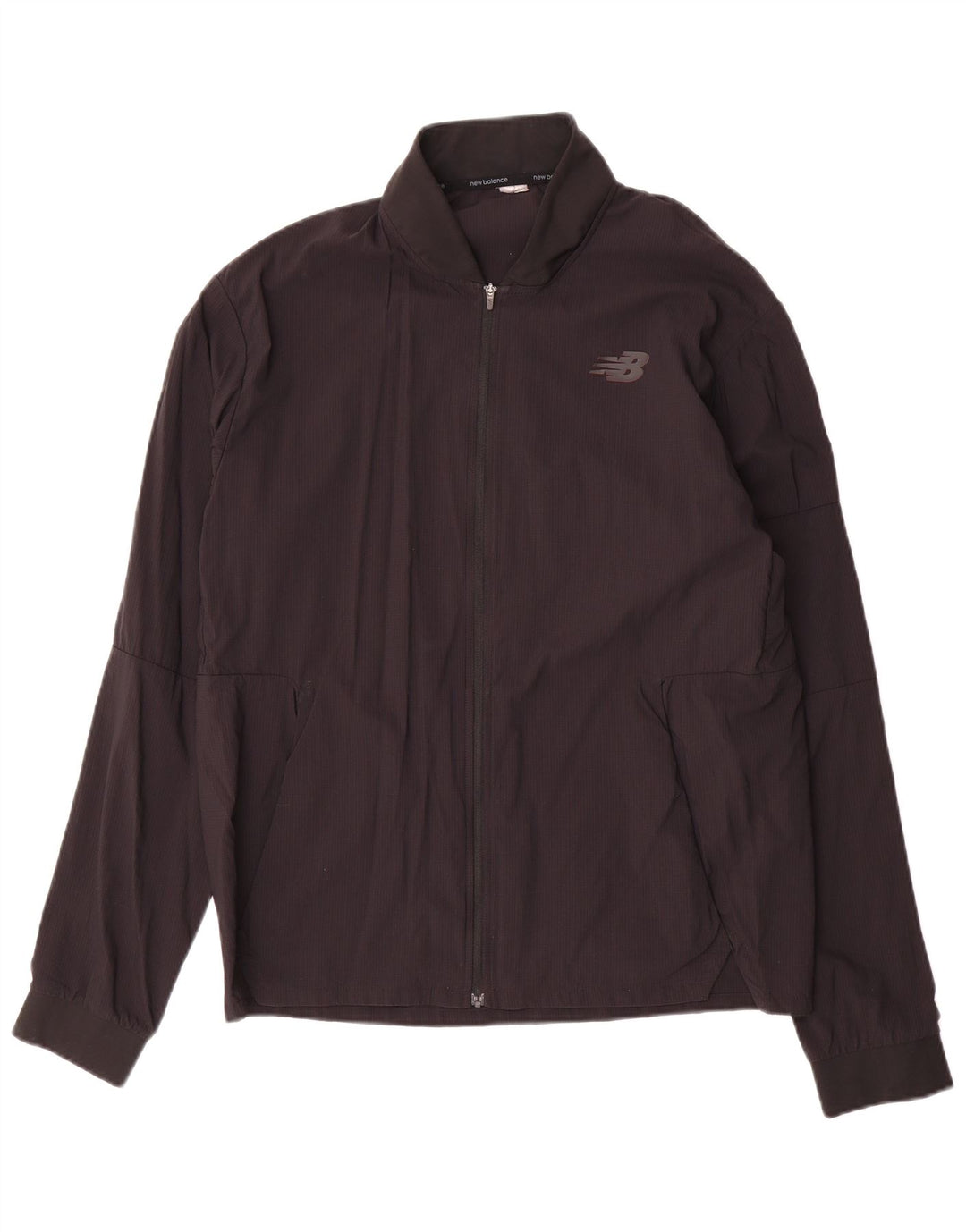 NEW BALANCE Herren-Trainingsanzug-Top-Jacke, mittelgroß, Schwarz