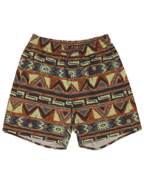 Patagonia Damen Sportshorts UK 6 XS Mehrfarbiges geometrisches Polyester