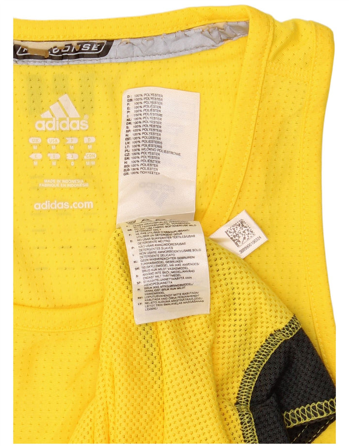 Adidas Herren Weste Top Mittelgelbes Colourblock-Polyester