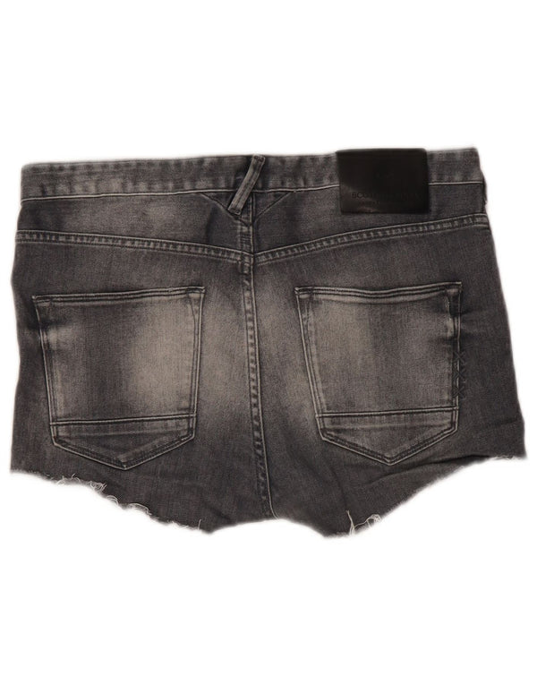 Scotch & Soda Damen Denim Hot Pants W30 mittelgraue Baumwolle