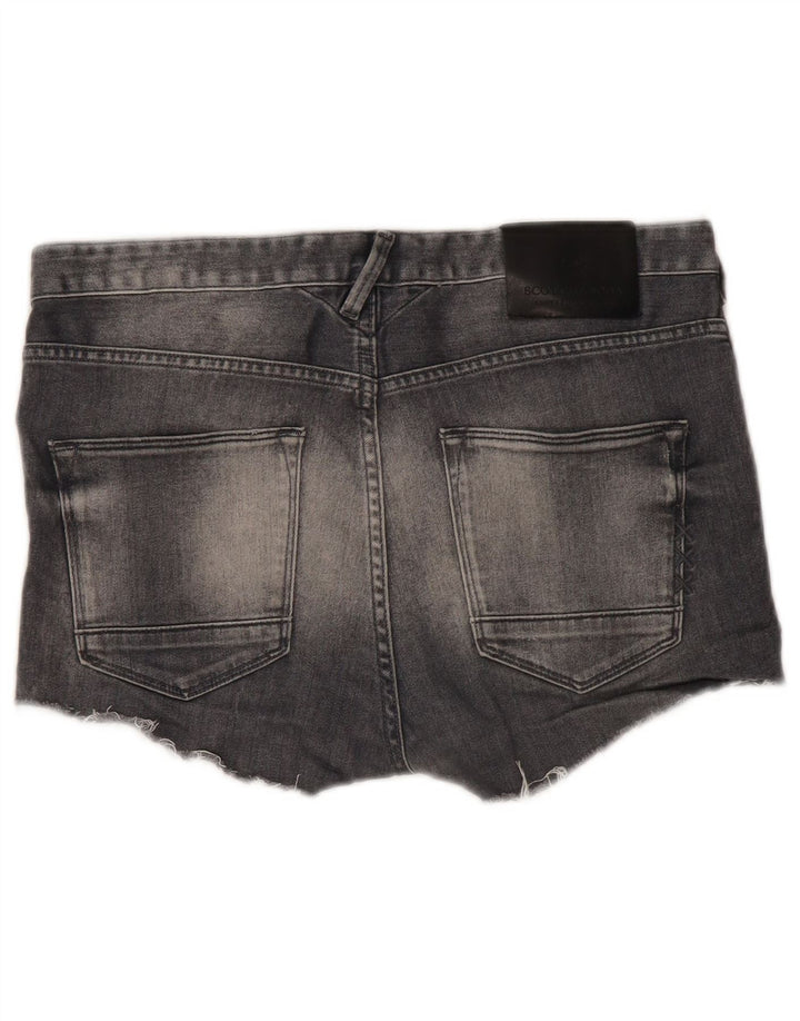 Scotch & Soda Damen Denim Hot Pants W30 mittelgraue Baumwolle