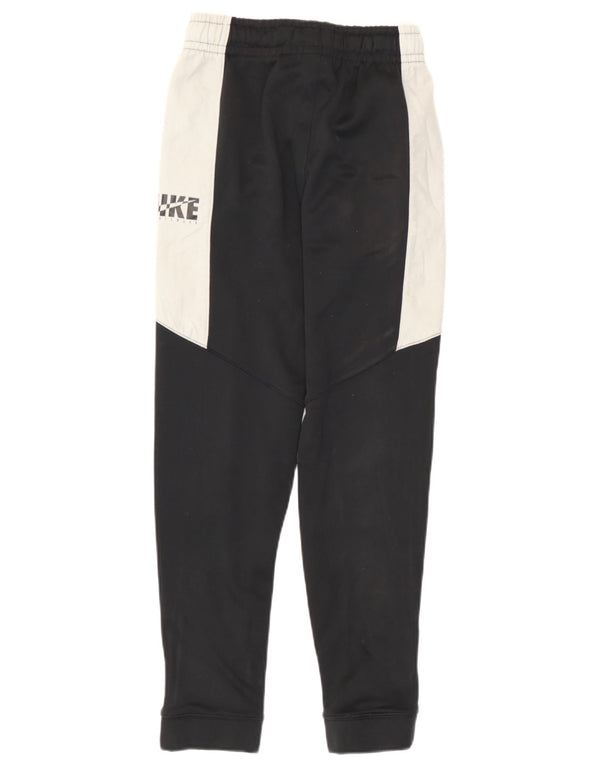 Nike Mädchen-Trainingshose, Jogginghose, 12–13 Jahre, Größe L, Schwarz, Farbblock