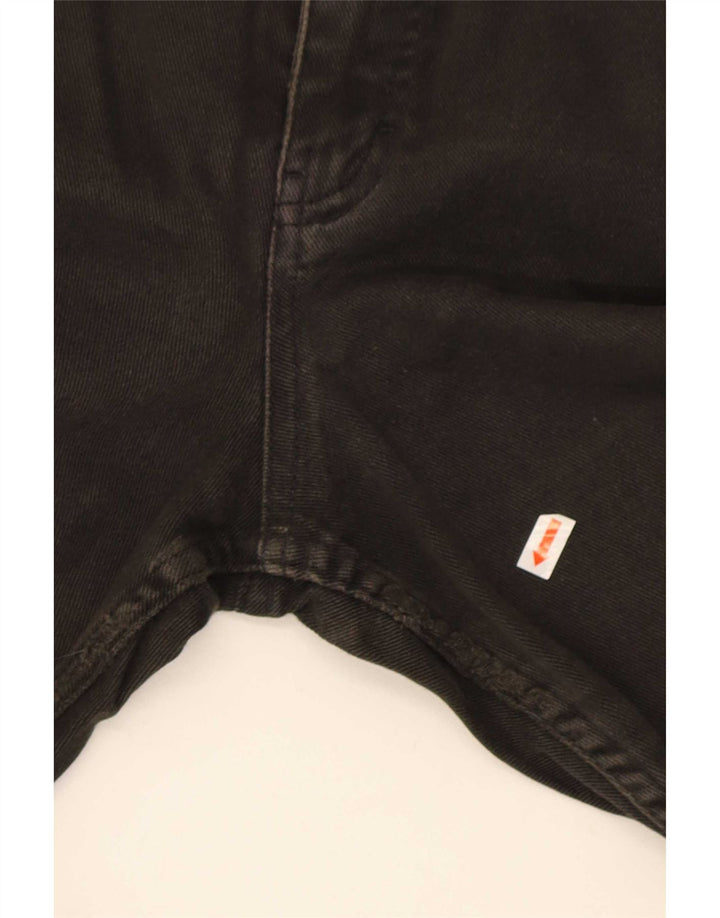 Marks & Spencer Damen Crop Straight Jeans UK 12 Medium W28 L25 Schwarz