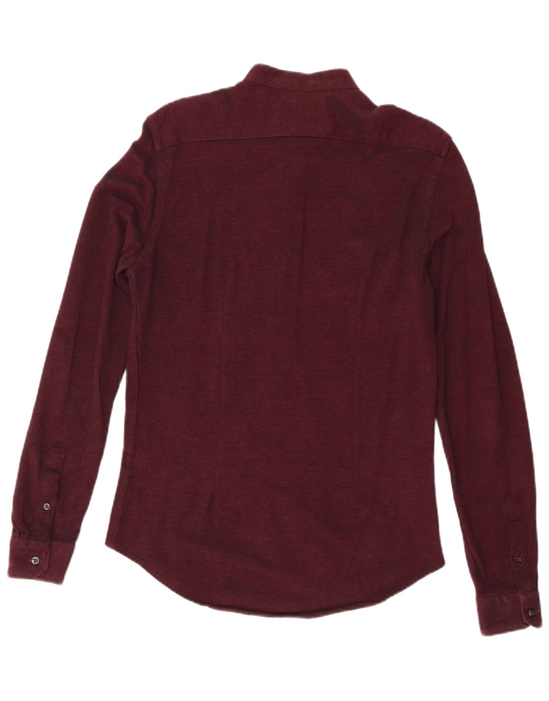 Zara Slim-Fit-Hemd für Herren, Größe S, Kastanienbraun