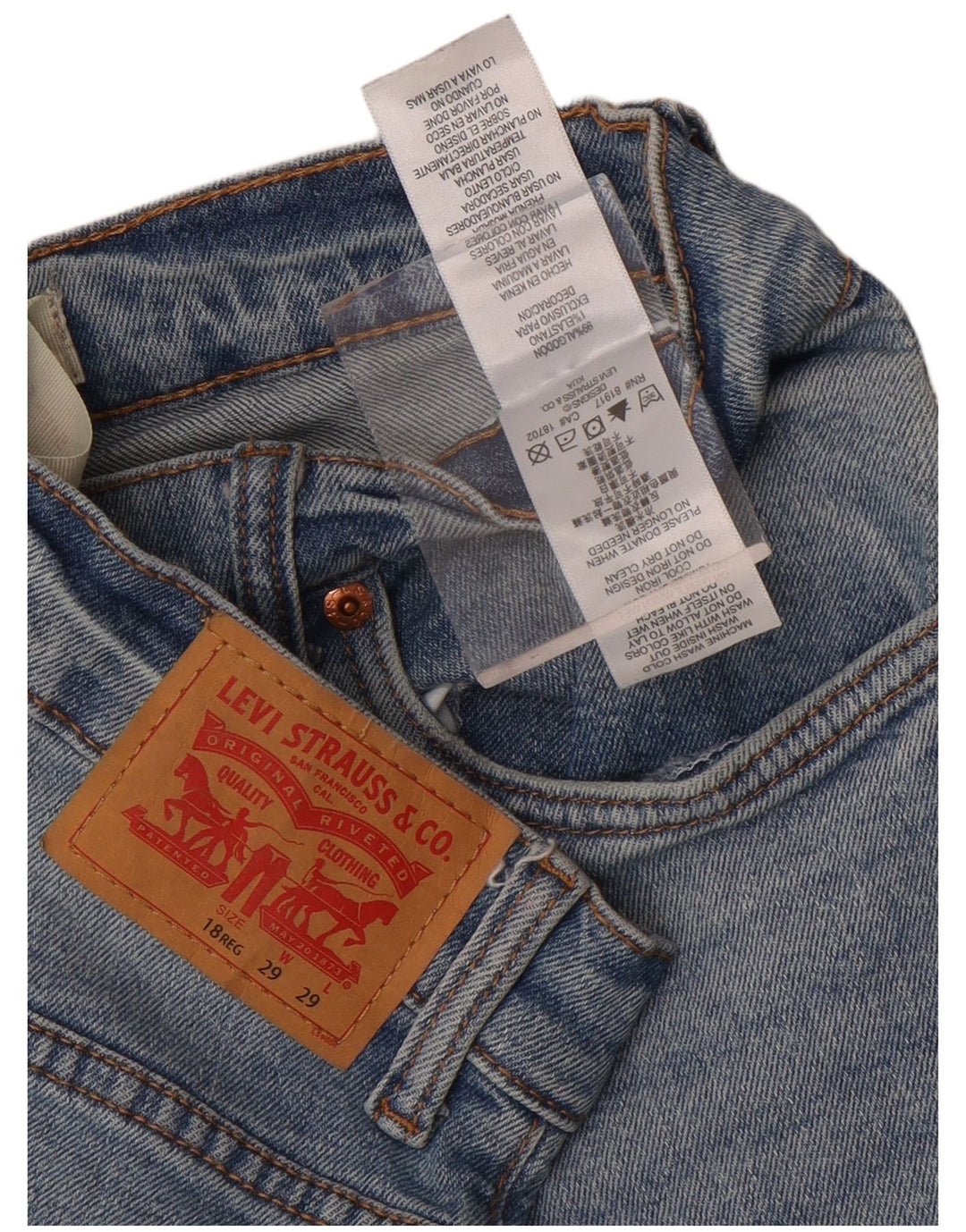 Levi's Jungen 511 Slim Jeans 15–16 Jahre W29 L29 Blaue Baumwolle
