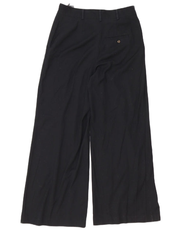 Marks & Spencer Damen-Freizeithose mit weitem Bein, UK 10, Größe S, W30, L30, Schwarz