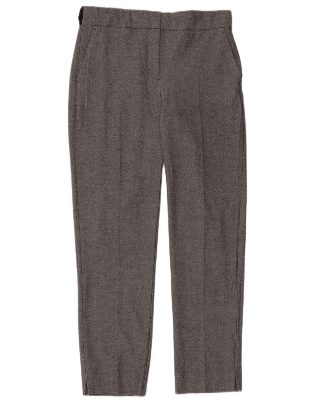 Gerade Chino-Hose für Damen von Zara, Größe S, W26, L27, Grau, Polyester