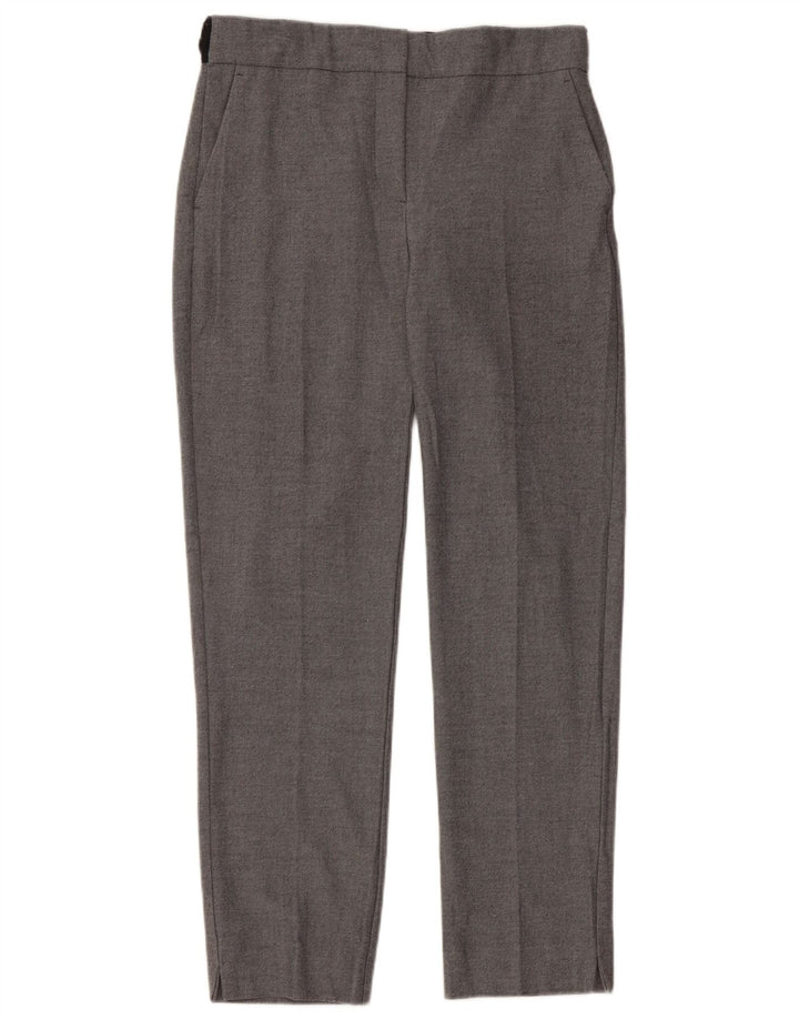 Gerade Chino-Hose für Damen von Zara, Größe S, W26, L27, Grau, Polyester