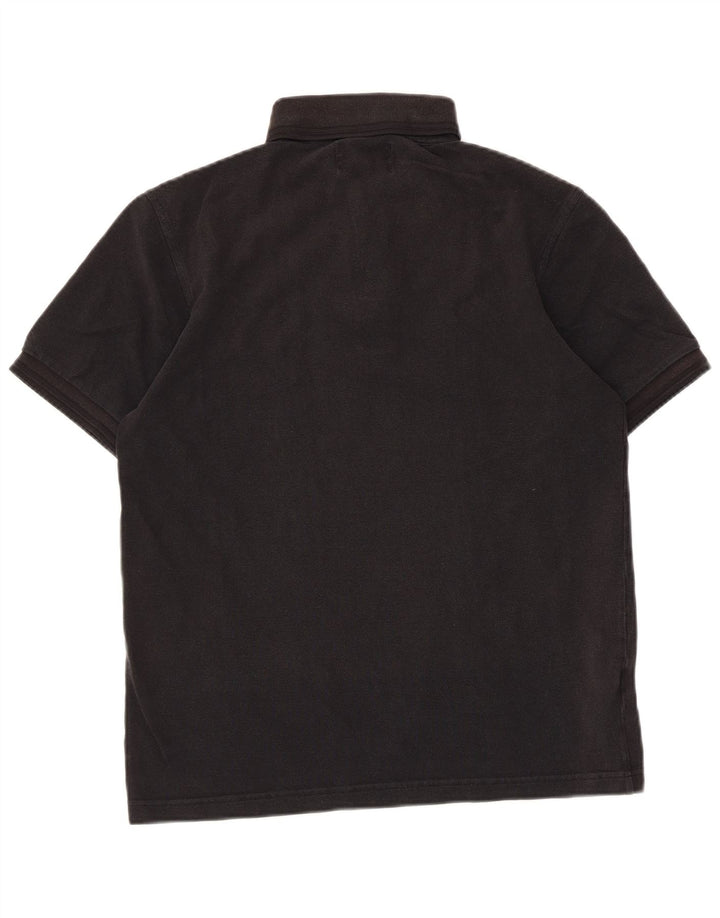 Fred Perry Herren-Poloshirt mit schmaler Passform, Mittelschwarz, Colourblock-Baumwolle