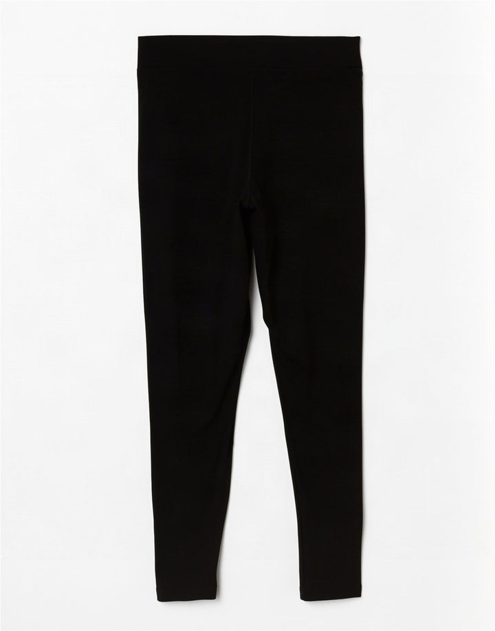 Puma Damen Leggings UK 12 Medium Schwarz Baumwolle