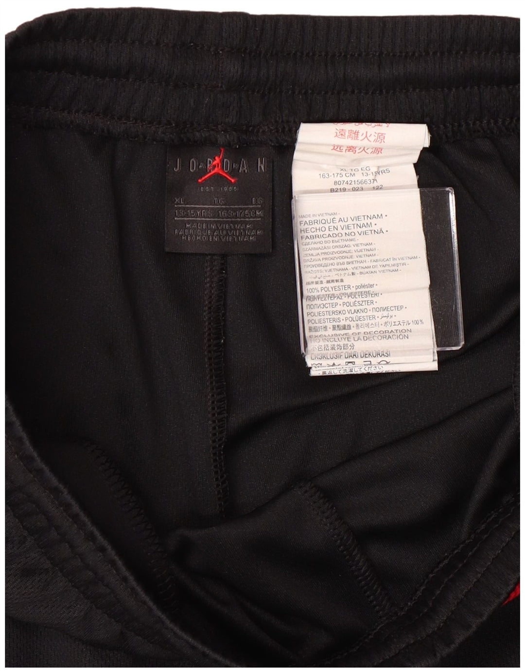 Jordan Boys Graphic Sport Shorts 13–14 Jahre XL Schwarz Polyester