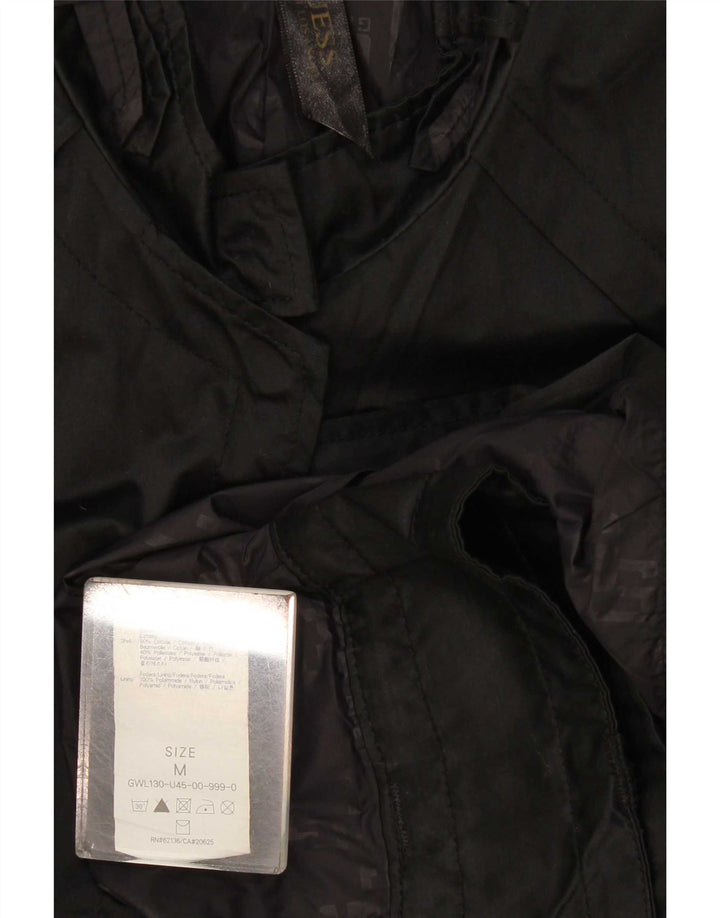 Guess Damen Bomberjacke UK 12 Medium Schwarz Polyamid