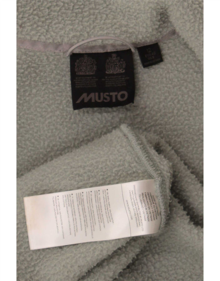 Musto Damen Fleecejacke UK 12 Mittelgraues Polyester