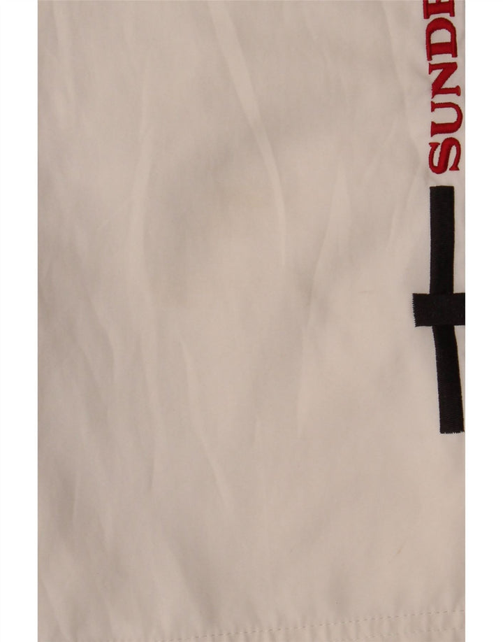 Sundek Herren-Badeshorts mit Grafik, groß, aus weißem Polyester
