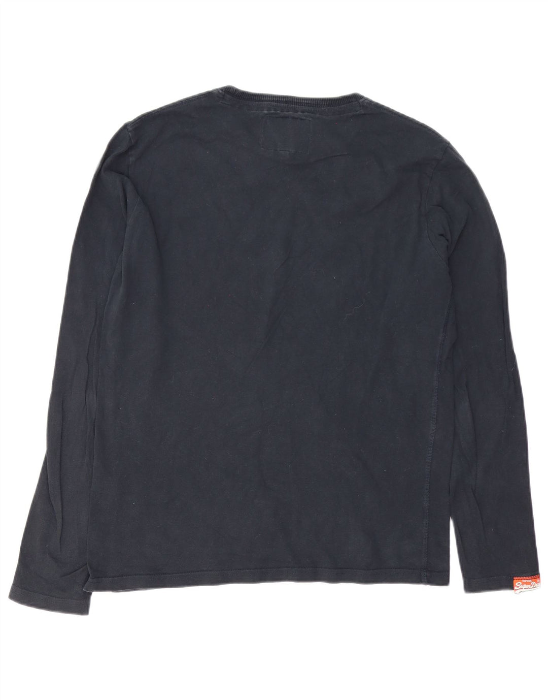 Superdry Herren Graphic Top Langarm Large Schwarz Baumwolle