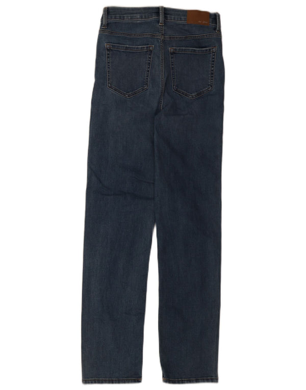 Marks & Spencer Damen Sienna Straight Jeans UK 8 Small W26 L28 Blaue Baumwolle