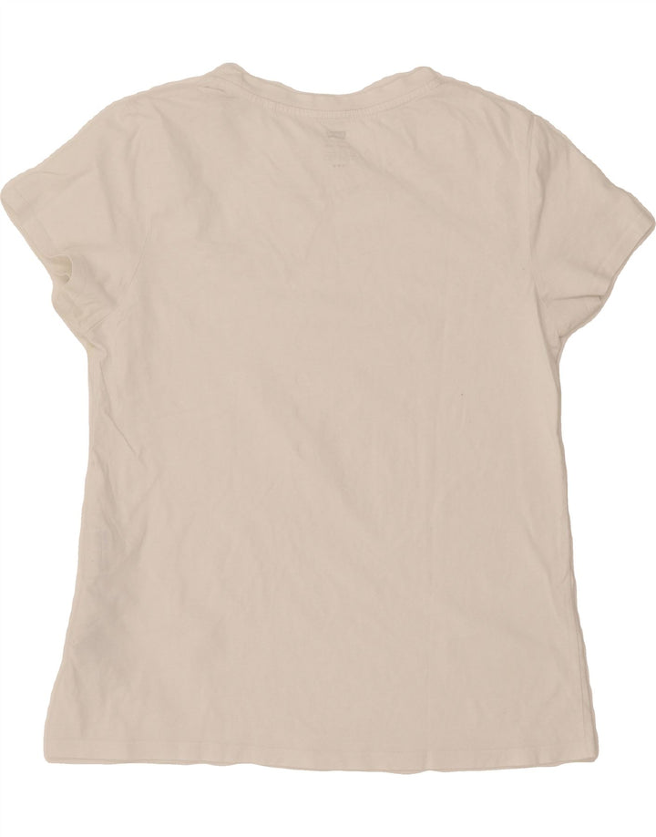 LEVI'S Womens T-Shirt Top UK 12 Medium White Cotton Vintage Levi's and Second-Hand Levi's from Messina Hembry 