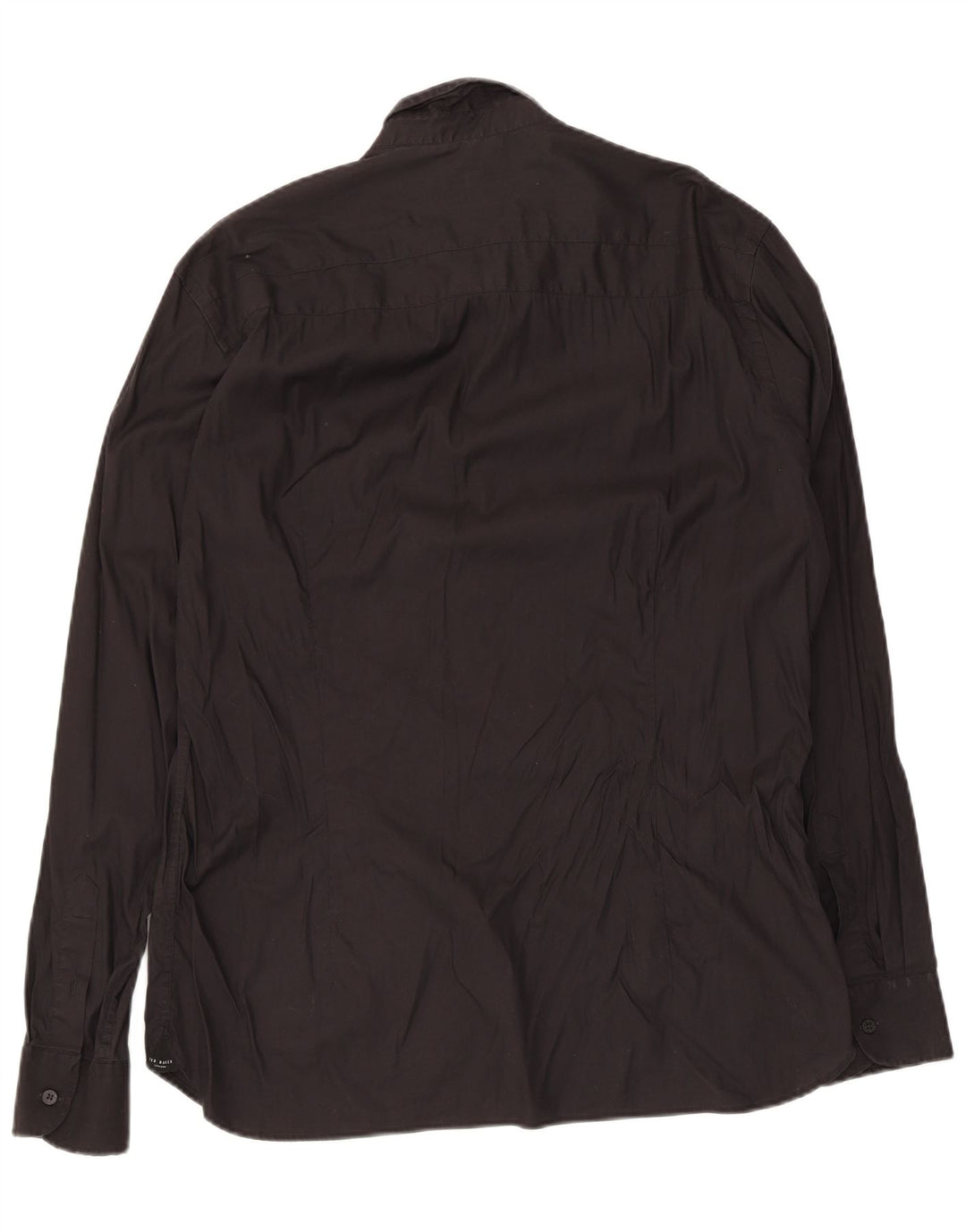 Ted Baker Herrenhemd, Größe 5 XL, schwarze Baumwolle