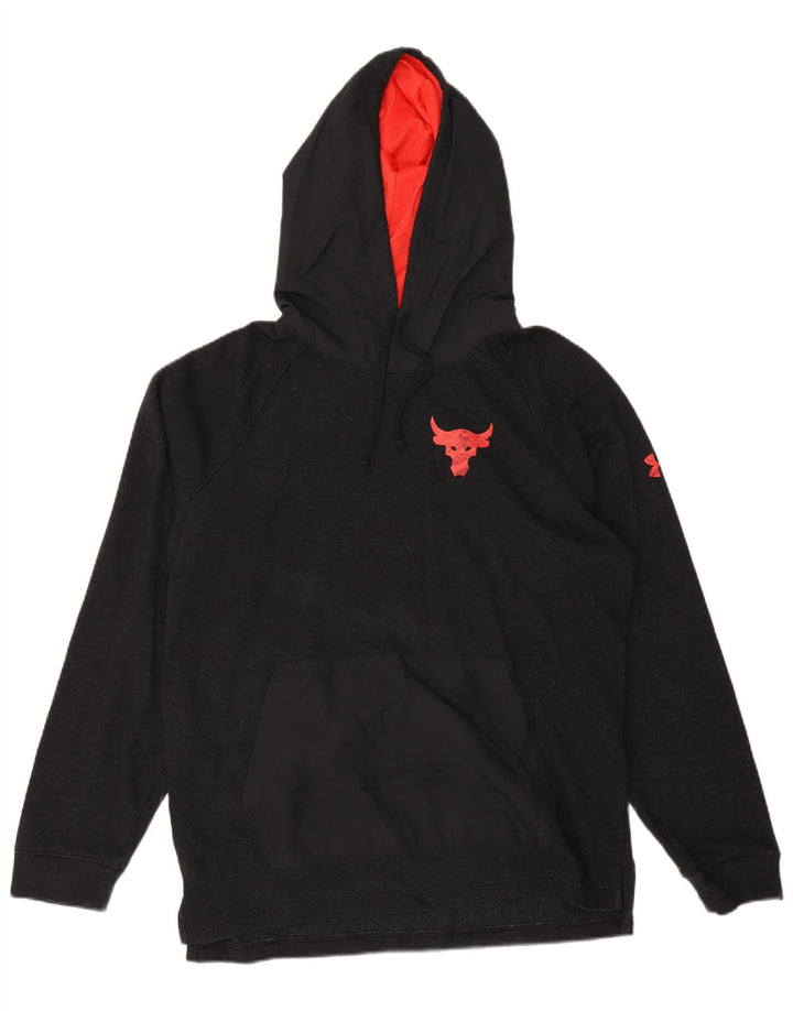 Under Armour Herren-Kapuzenpullover mit Grafik, groß, aus schwarzer Baumwolle