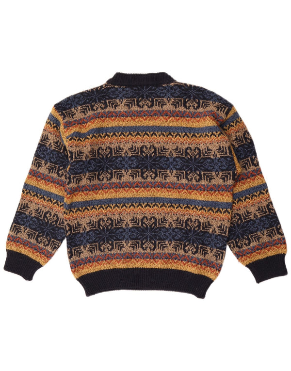 Vintage Herren Rollkragenpullover Pullover IT 50 Medium Mehrfarbig