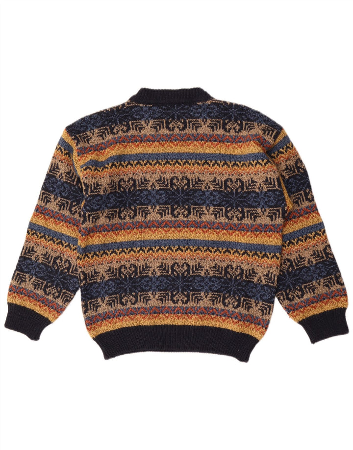 Vintage Herren Rollkragenpullover Pullover IT 50 Medium Mehrfarbig