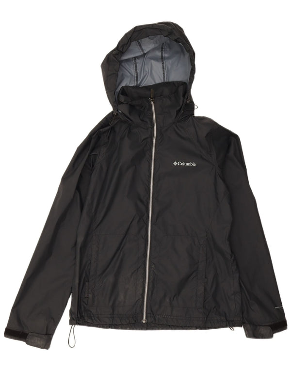 Columbia Herren Omni-Shield Kapuzen-Regenjacke UK 38 Mittelschwarzes Nylon