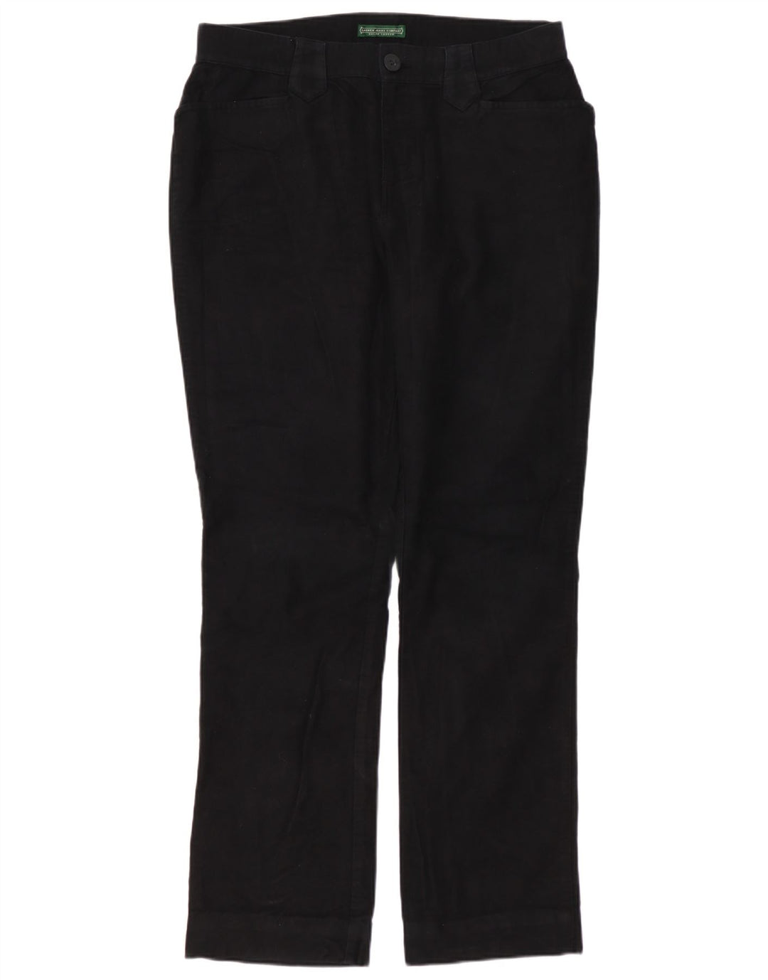 RALPH LAUREN Damen Gerade Freizeithose US 4 Small W30 L29 Schwarz