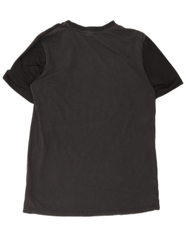 Nike Herren-T-Shirt mit Grafik, Größe L, Schwarz, Colourblock-Baumwolle