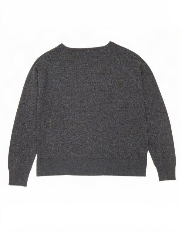 Übergroßes Blusenoberteil für Damen von Zara, Gr. 10, klein, grau gefleckte Viskose