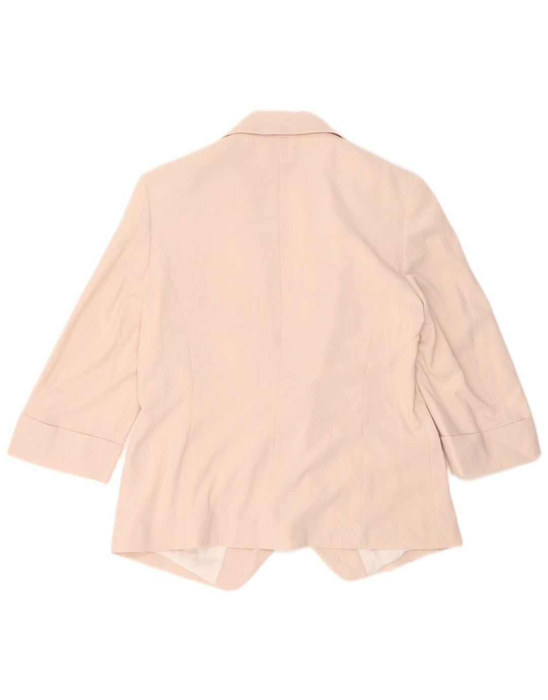Marks & Spencer Offene Blazerjacke für Damen mit 3/4-Ärmeln, UK 12, Mittelrosa