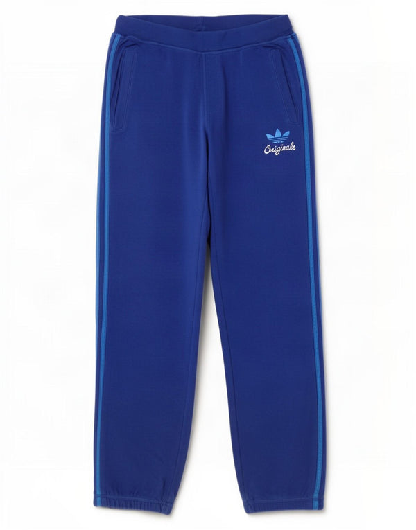 Adidas Damen Trainingshose Jogger UK 10 Small Blau Baumwolle