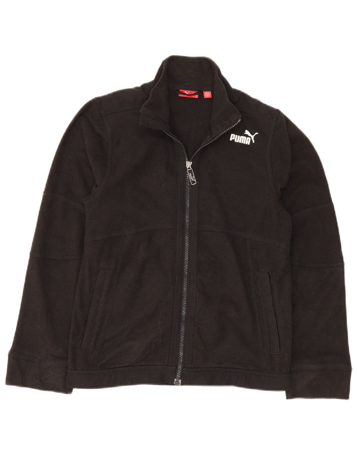 Puma Jungen Fleecejacke 11–12 Jahre, schwarzes Polyester
